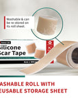 Medical-Grade Silicone Scar Tape Roll 3M