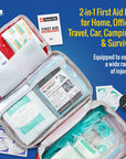 First Aid Kit Emergency Supplies (2 in 1)