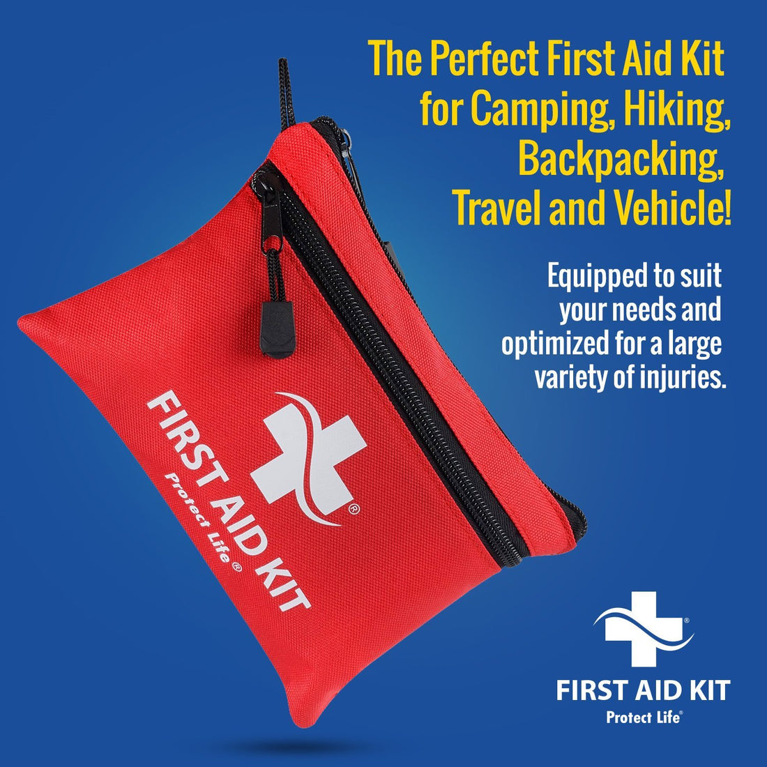 The Adventurer First Aid Kit For Hiking (100 piece) – Protect Life