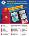 First Aid Kit for Home, Car & Hiking